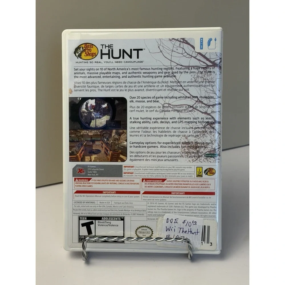 Bass Pro Shops: The Hunt Nintendo Wii Complete CIB With Manual 2007